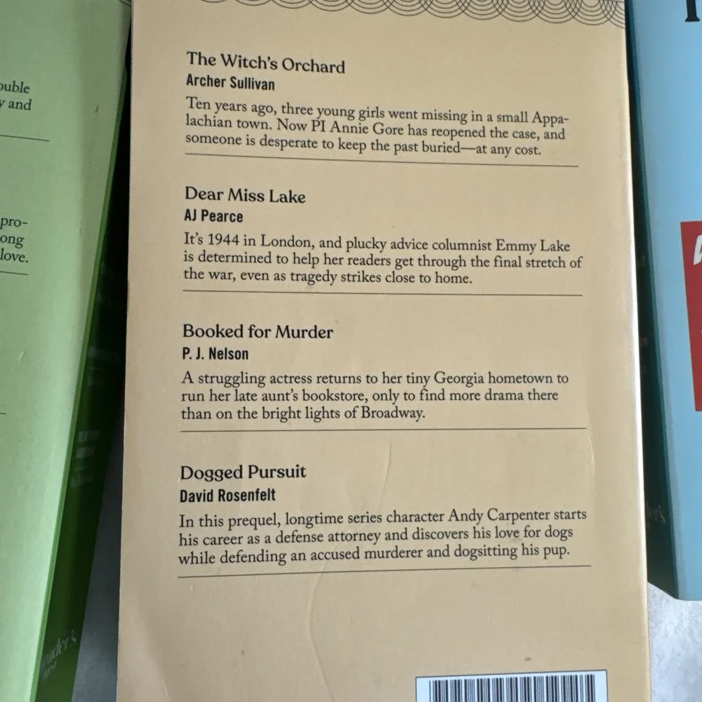 Reader's Digest Fiction Favorites Lot 3 Paperback Books/12 Novels Mystery Etc